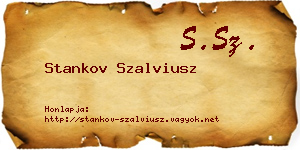 Stankov Szalviusz névjegykártya